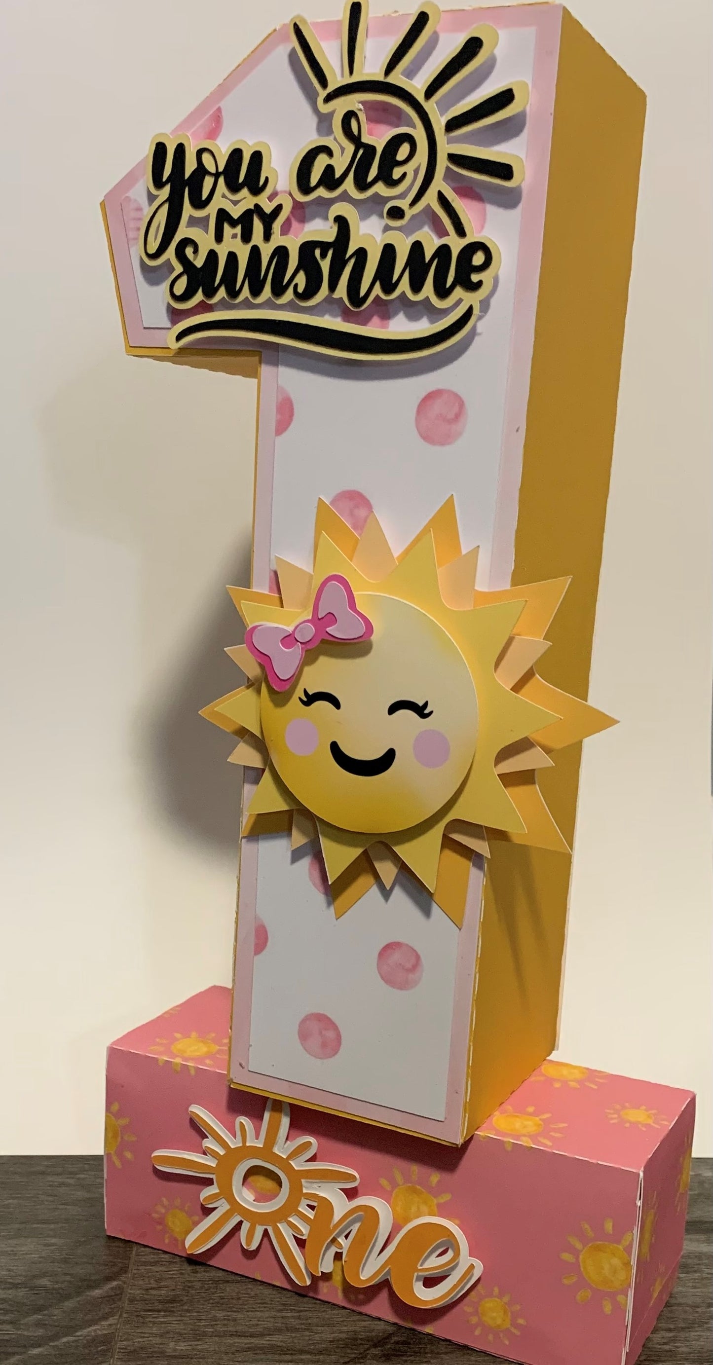 Sunshine number prop, You are my sunshine party decorations.