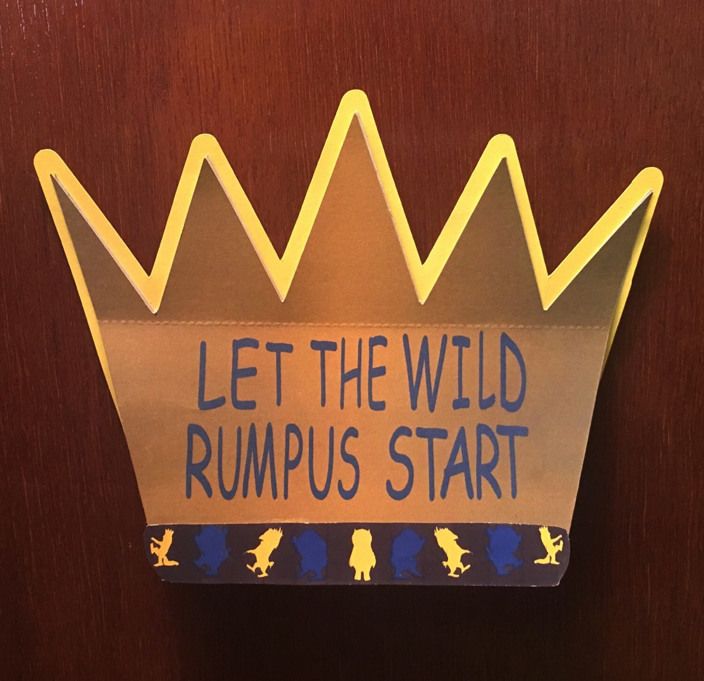 Where the Wild things Are Crown Invitation/ Wild Rumpus Invite/12 invites and envelopes