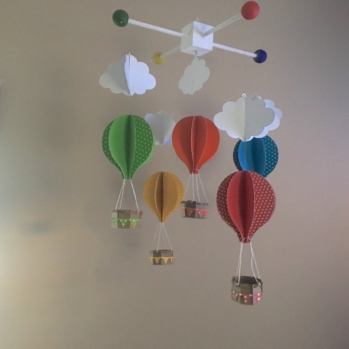 Hot Air Balloon Mobile/Nursery Decor