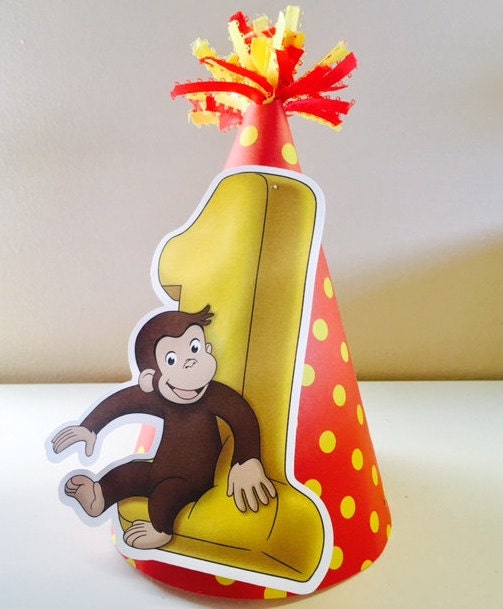 Curious George Party Hat/Birthday Hat