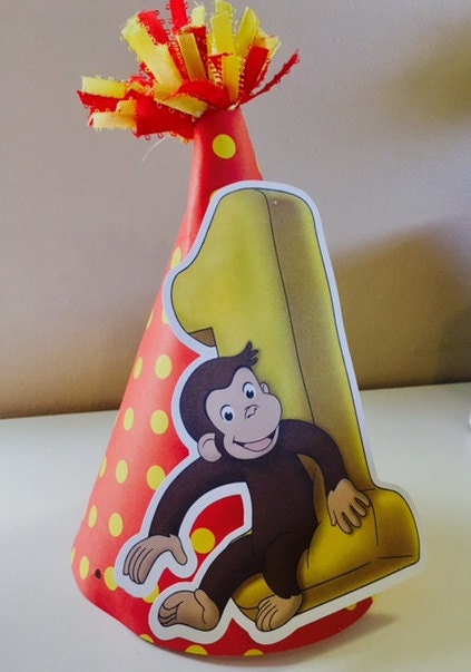 Curious George Party Hat/Birthday Hat