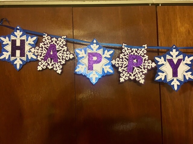 Christmas Banner/Happy Holidays/Be Merry/Snowflake Banner