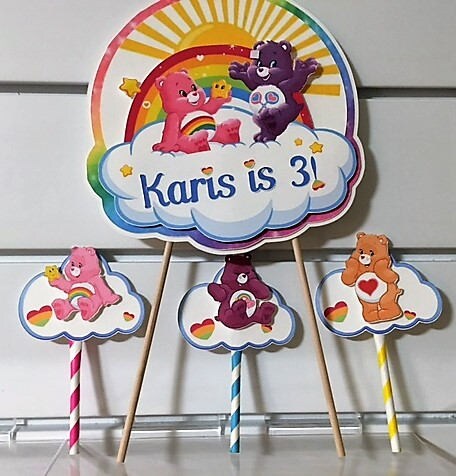 Care bears party decor  Care bear birthday, Care bear party, Bear