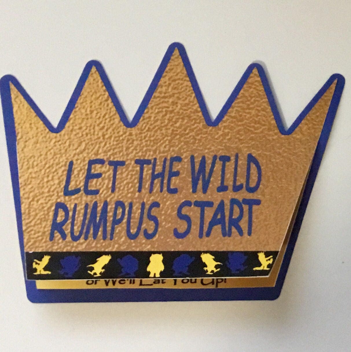 Where the Wild things Are Crown Invitation/ Wild Rumpus Invite/12 invites and envelopes