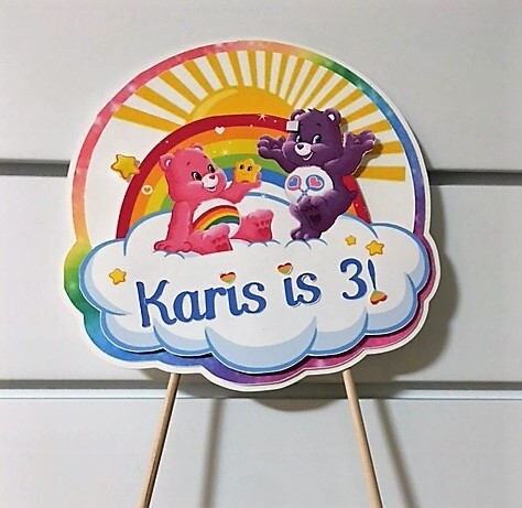 Care Bears Cake Topper/rainbow/cake topper