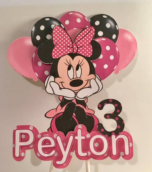 Minnie Mouse Cake Topper