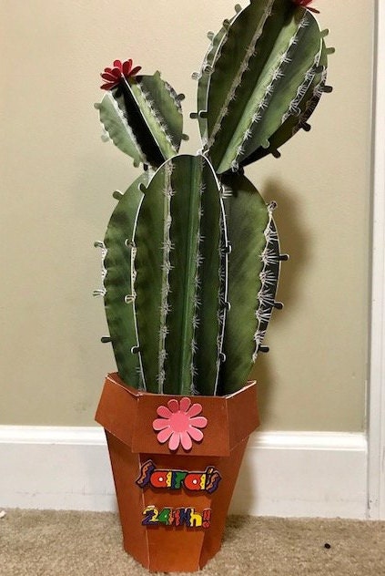 Cactus 3d Prop/Fiesta Party decoration/Taco Party Decor