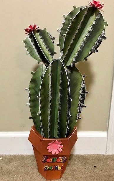 Cactus 3d Prop/Fiesta Party decoration/Taco Party Decor