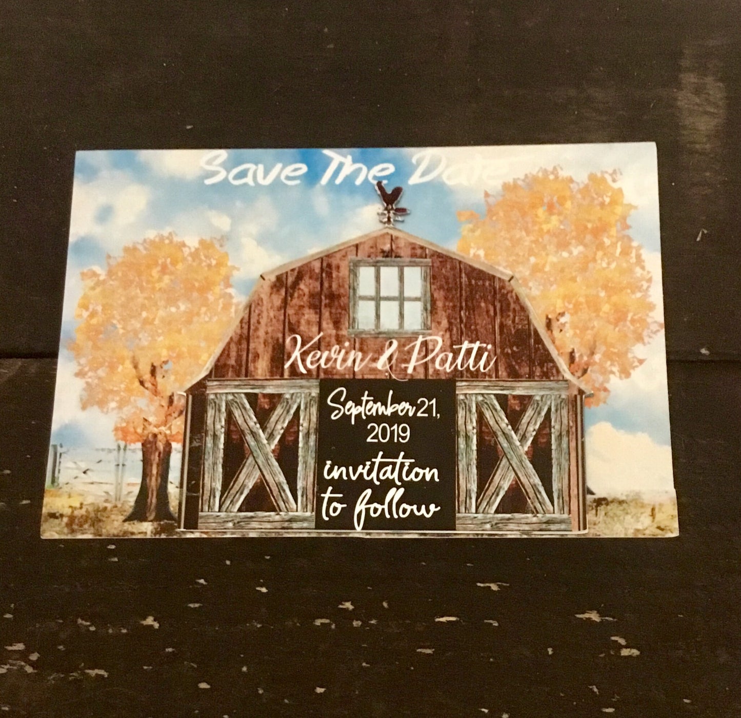save the date magnet Rustic/ farm save the date/ country save the date magnet
