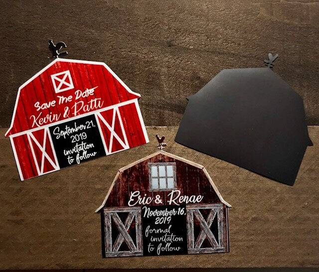 Rustic Barn Save the Date/ Rustic Magnet Save the Date/ Country Save the date/winter save the date
