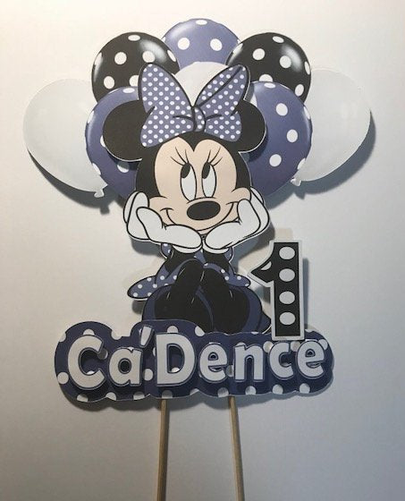 Personalized / Customized Minnie Mouse Cake Topper with Name PKCT083 – Cake  Toppers India