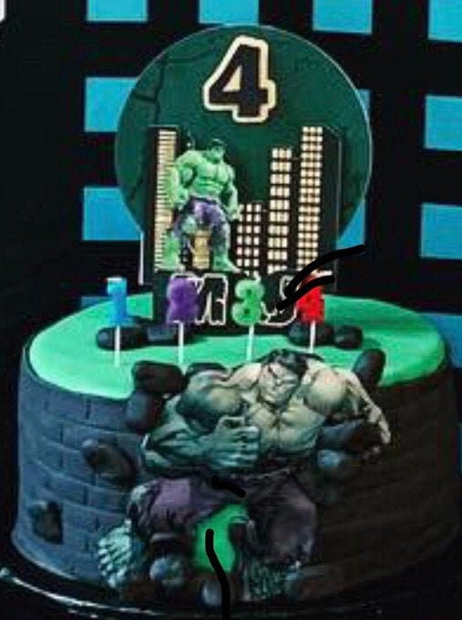INCREDIBLE HULK REAL EDIBLE ICING ROUND CAKE TOPPER PARTY IMAGE FROSTING  SHEET $18.00 - PicClick AU