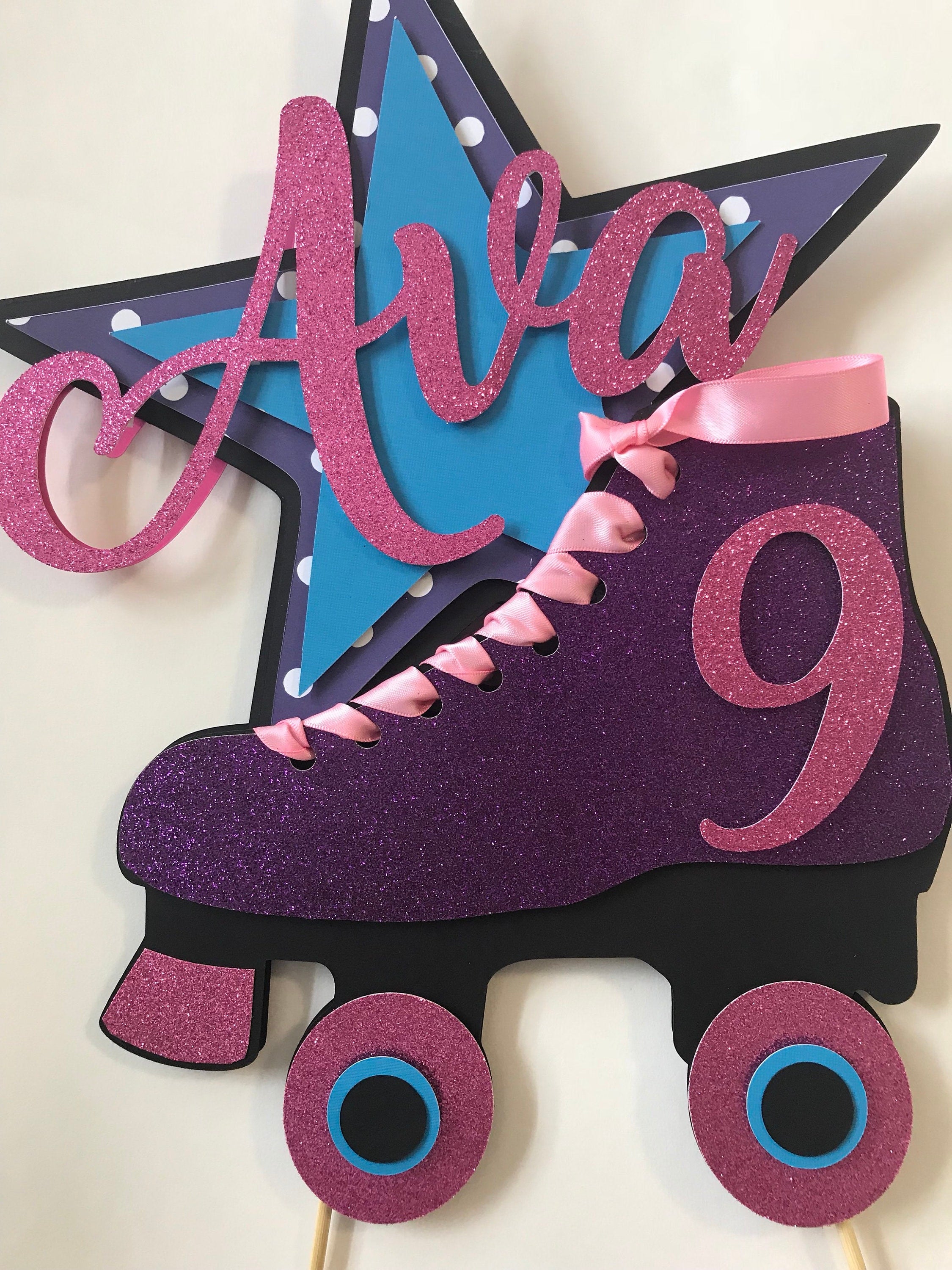 Buy WHITE ROLLER SKATES Edible Cake Topper Image Birthday Party Decoration  Online in India - Etsy