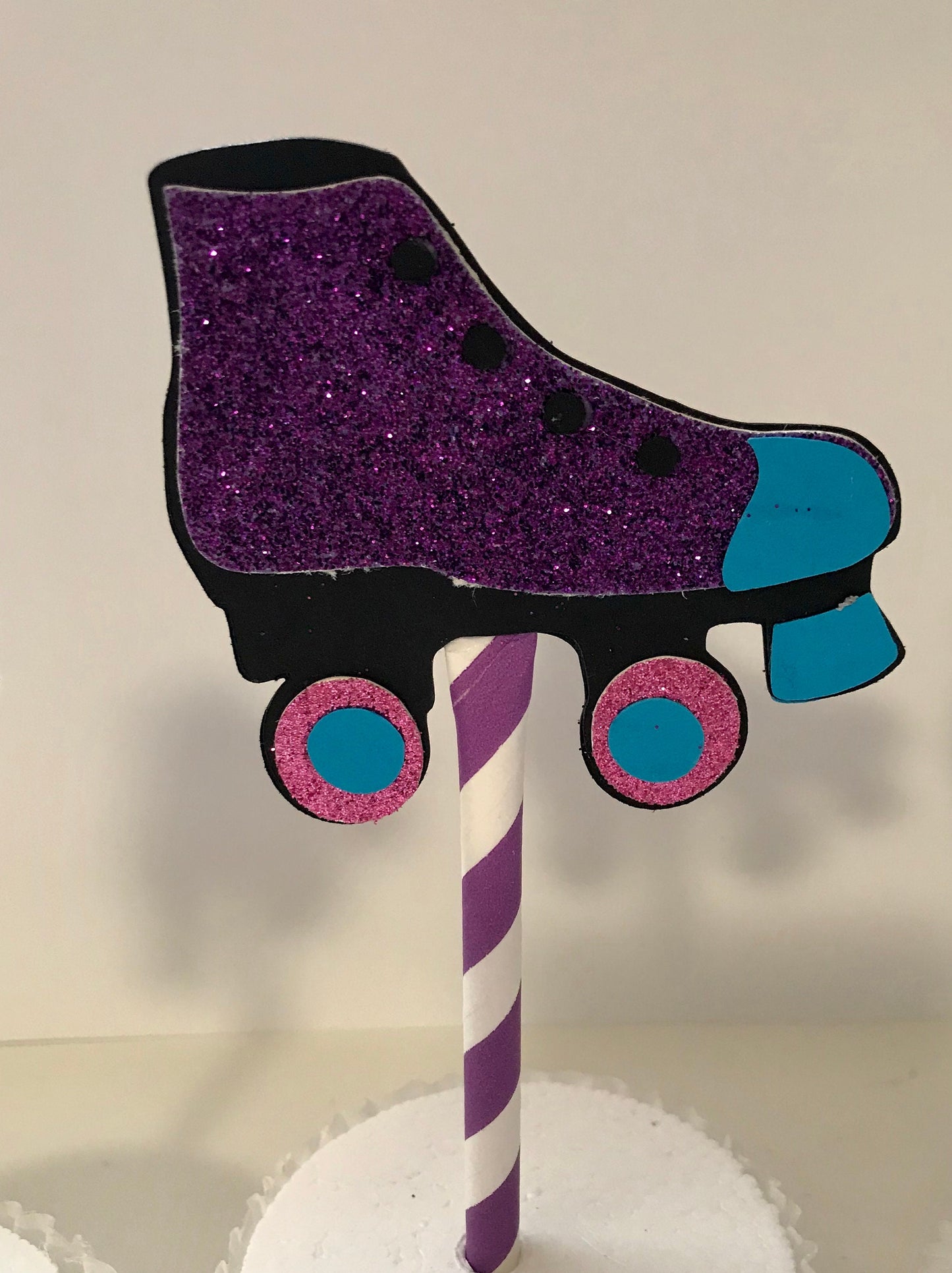 Roller Skate Cupcake Topper/Skate cupcakes/skate toppers set of 12