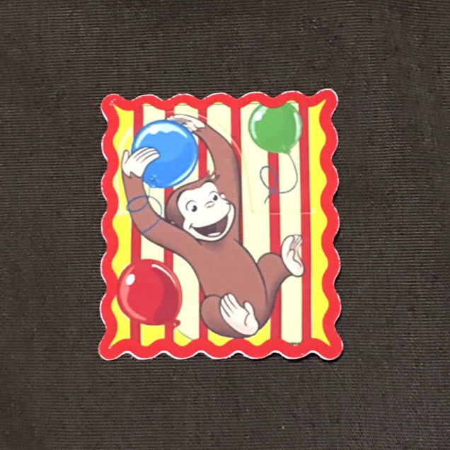 Curious George Stickers for back of envelope