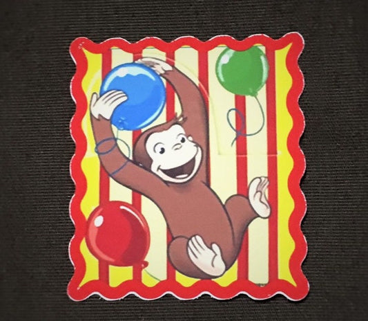 Curious George Stickers for back of envelope