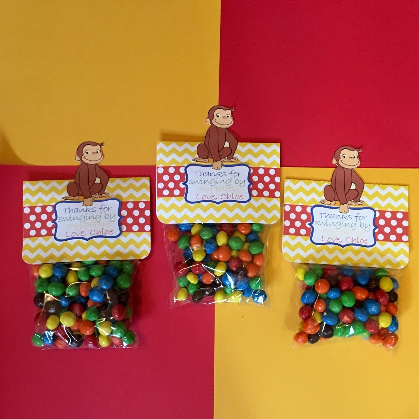 Curious George Treat Bag Toppers