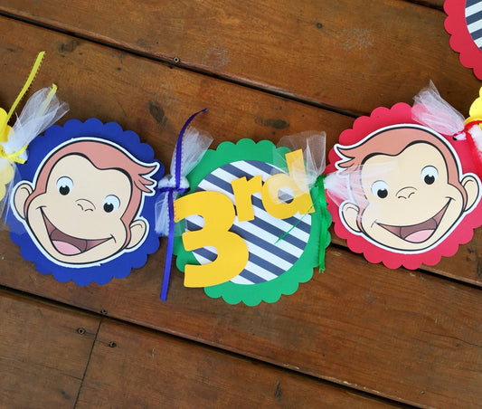 Curious George Birthday banner